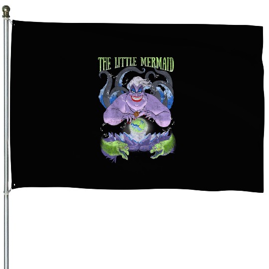Disney The Little Mermaid Evil Ursula Crystal Ball House Flags