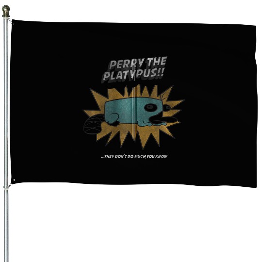 Disneys phineas and ferb perry platypus zip House Flags