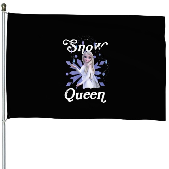 Disneys frozens 2 elsa snow queen portrait premium House Flags