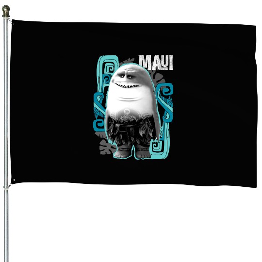 Disney Moana Maui Half Shark House Flags