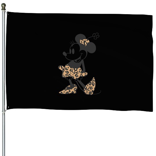 Disney Minnie Mouse Cheetah Print Outfit House Flags