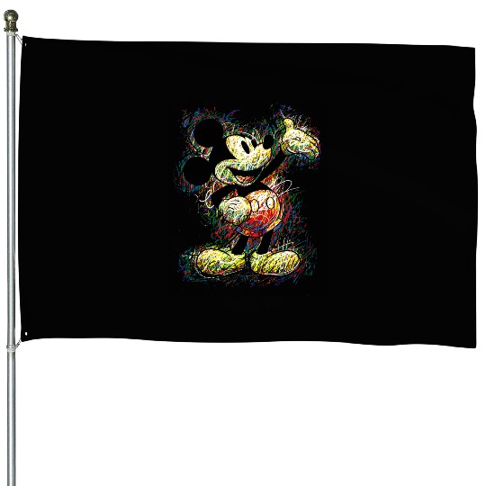 Disney Mickey Mouse Scribble House Flags