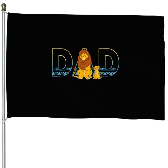Disney The Lion King Simba and Mufasa Dad House Flags