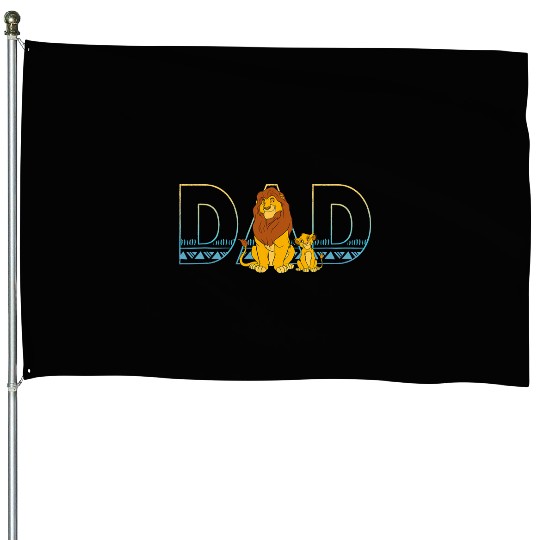 Disney The Lion King Simba and Mufasa Dad House Flags