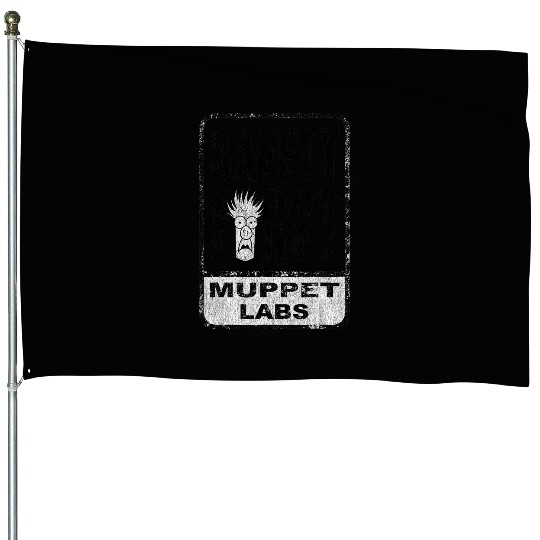 Disney The Muppets Safety First Sign Beaker Distressed House Flags