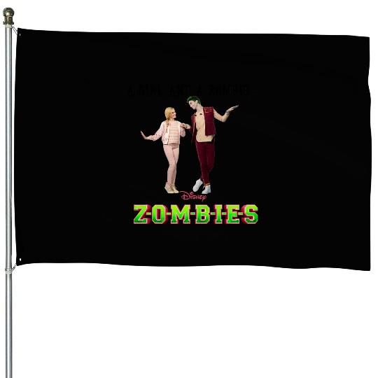 Disney Zombies A Girl and A Zombie House Flags