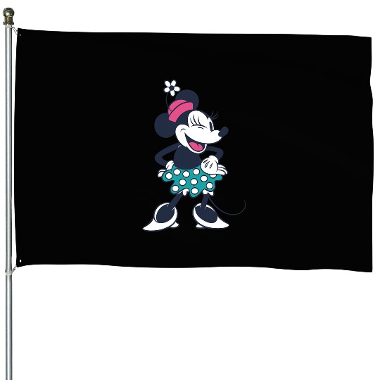 Amazon Essentials Disney Standing and Winking Retro Minnie House Flags
