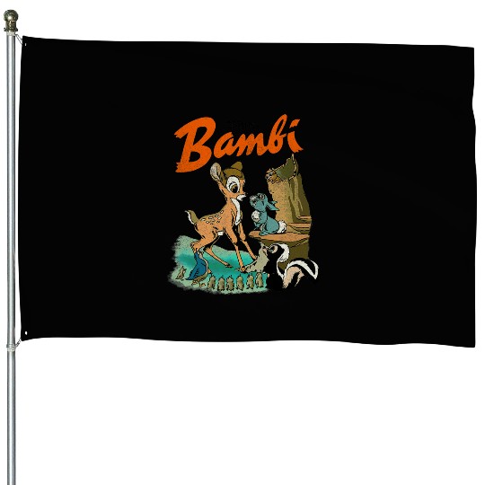 Disney Bambi  Group Poster House Flags