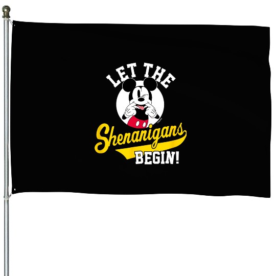 Disney  Mickey Let The Shenanigans Begin House Flags