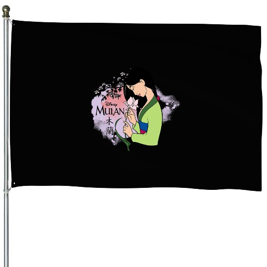Disney Princess  Mulan Cherry Blossoms House Flags