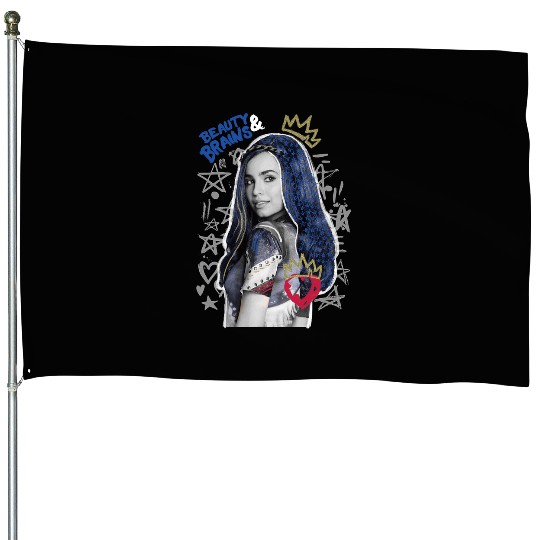 Disney Descendants  Evie Collage House Flags