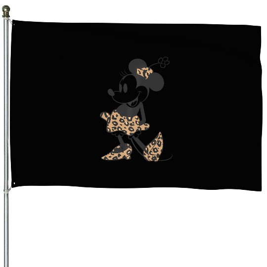 Disney Minnie Mouse Cheetah Print Outfit House Flags