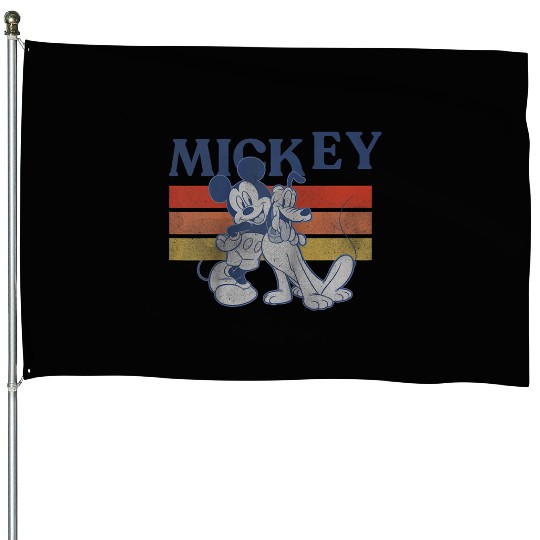 Disneys Mickeys and friends Mickeys and pluto line raglan baseball House Flags