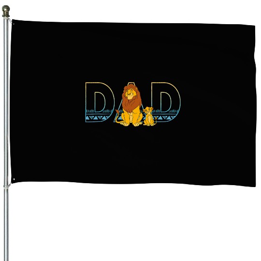 Disney The Lion King Simba and Mufasa Dad House Flags