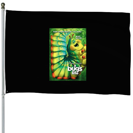 Disney Pixar A Bug'S Life Heimlich Grass Guzzler Poster House Flags