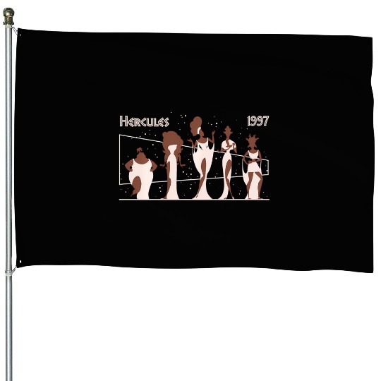 Disney Hercules 1997 Muses Portrait Constellation House Flags