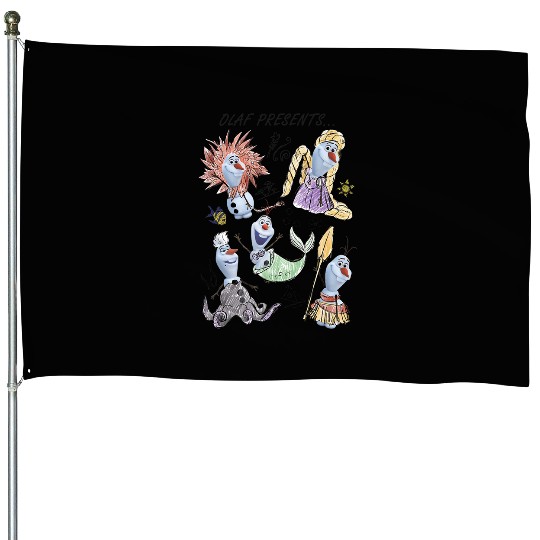 Disney Olaf Presents Classic Costume Sketches House Flags