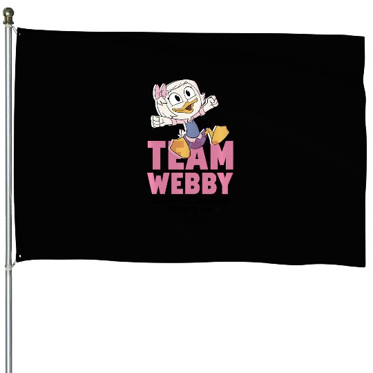 Disney Ducktales Team Webby Knowledge Is The Greatest Weapon House Flags