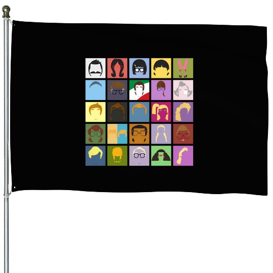 Bobs Burgers Characters 156 House Flags