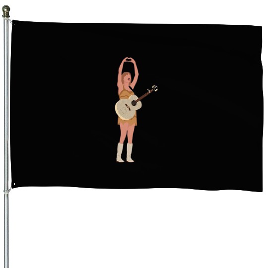 Eras Tour Fearless (Gold Fringe) House Flags