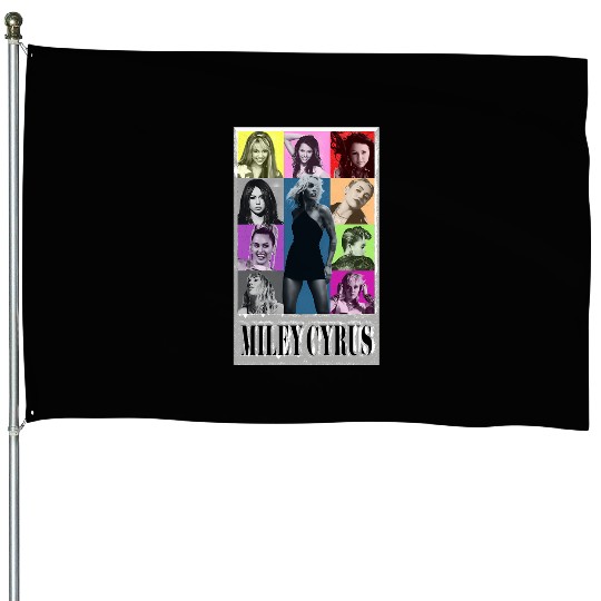 Miley-Cyrus-Eras-Tour-Shirt-Flowers House Flags