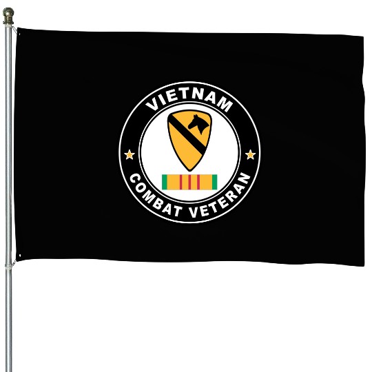 1st Cavalry Division Vietnam Combat Veteran House Flags