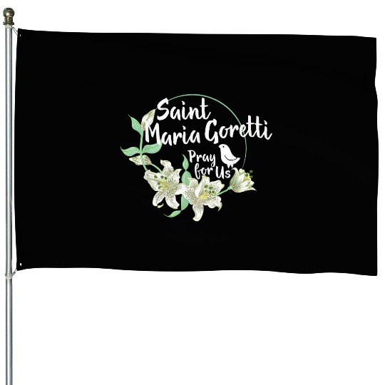 St. Maria Goretti Purity Catholic Saints Lily Symb House Flags