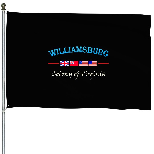 Williamsburg Virginia Tourist And History House Flags