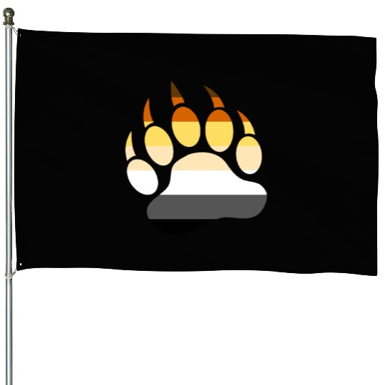 Cool Gay Bears pride flag Bear Paw House Flags