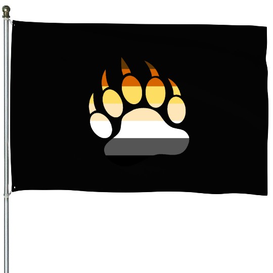 Cool Gay Bears pride flag Bear Paw House Flags