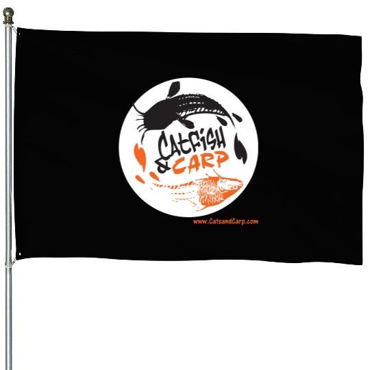 Catfish and Carp Circle Logo House Flags