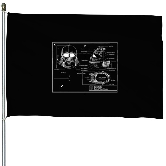 darth vader star wars blueprint House Flags