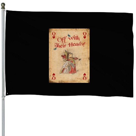 Alice in Wonderland The Queen of Hearts House Flags