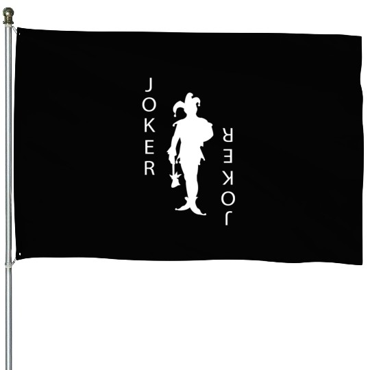 Joker Playing Card Gambling House Flags