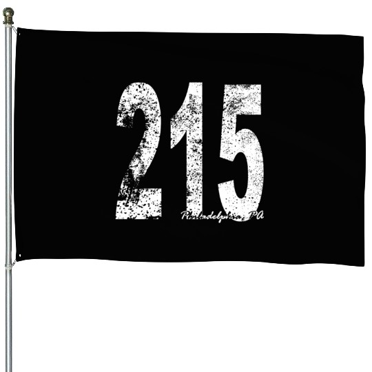 Vintage Philadelphia Area Code 215 House Flags