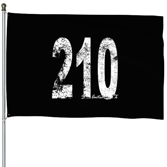 Vintage San Antonio Area Code 210 House Flags