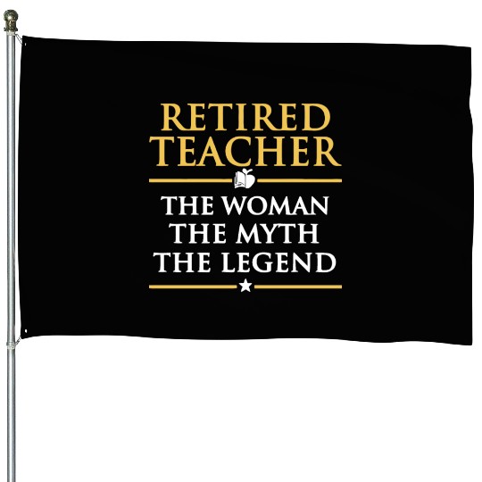 Retired Teacher House Flags