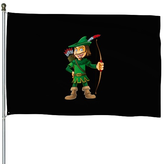Robin Hood-arrows-bow-tale House Flags