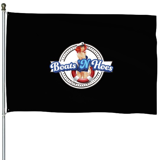 BOATS 'N HOES STEP BROTHERS SEXY LOGO House Flags