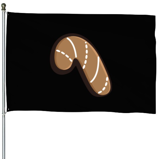 Gingerbread cookie House Flags