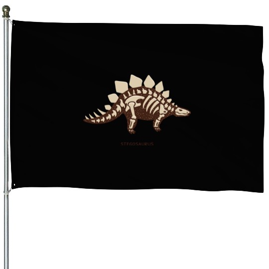 Stegosaurus House Flags