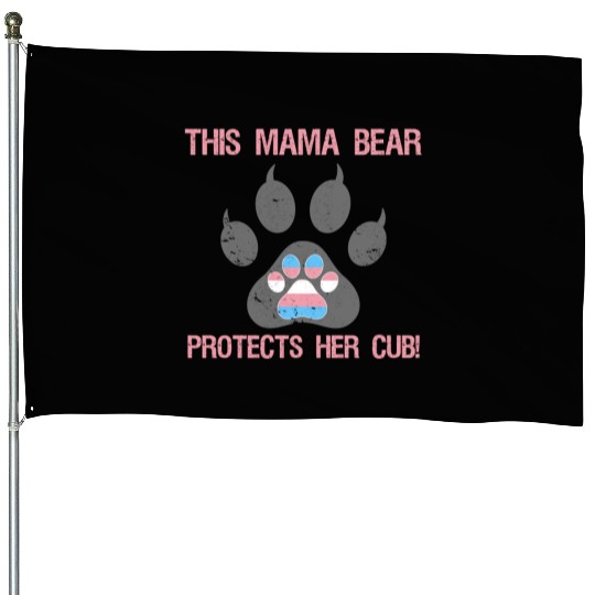 Transgender Pride For Mom House Flags