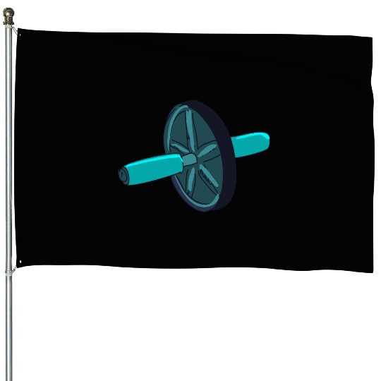 workout roller House Flags