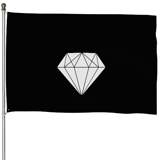 Diamond bling bling - swaggy House Flags