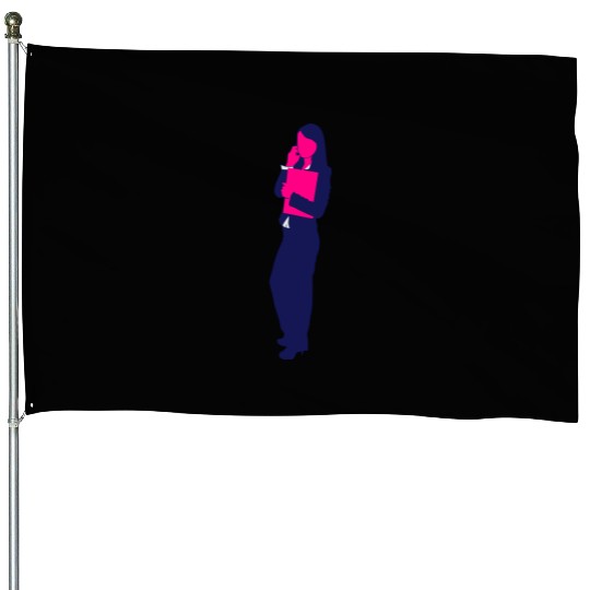 Business Woman House Flags