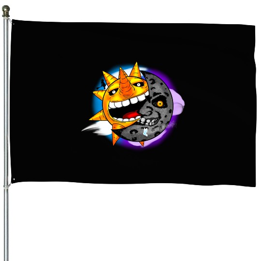 Sun & Moon House Flags