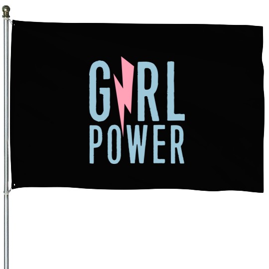 Girl Power House Flags