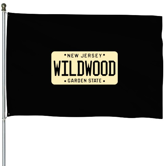 Wildwood New Jersey License Plate House Flags