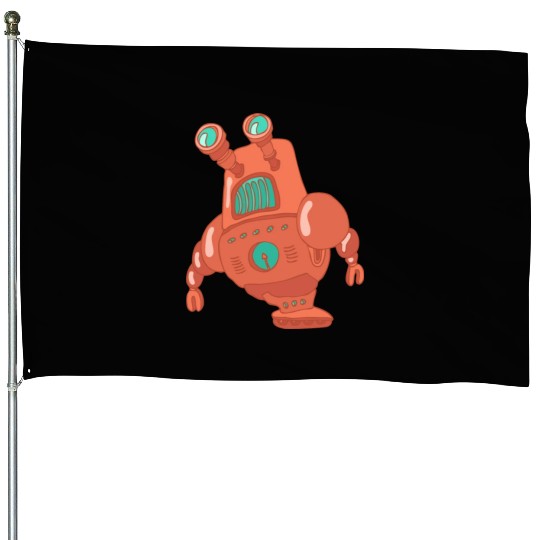 14 robot 21 png vectorstock 4842445 House Flags