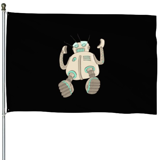 05 robot 13 png vectorstock 4842445 House Flags